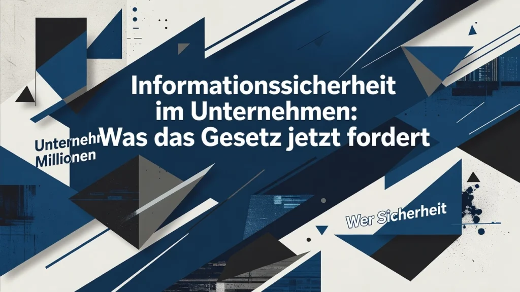 Informationssicherheit im Unternehmen: Was das Gesetz jetzt fordert