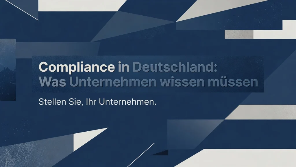 Compliance in Deutschland: Was Unternehmen wissen müssen