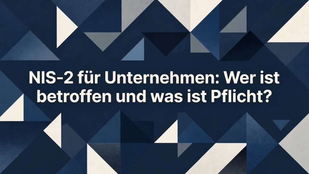 NIS-2 für Unternehmen: Wer ist betroffen und was ist Pflicht?